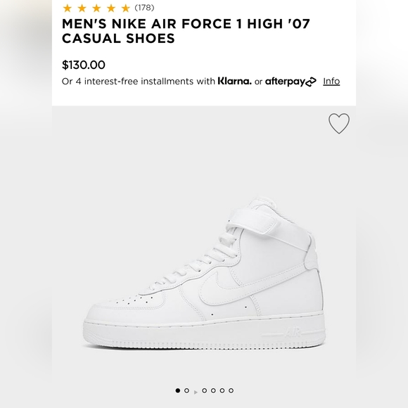 NIKE Air Force 1's/High LE GS/'Triple White'/Brand New In Box With Tag - Picture 13 of 13